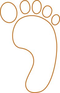 Free Printable Baby Clip Art | Foot Clipart | Pintura em Tecido ...