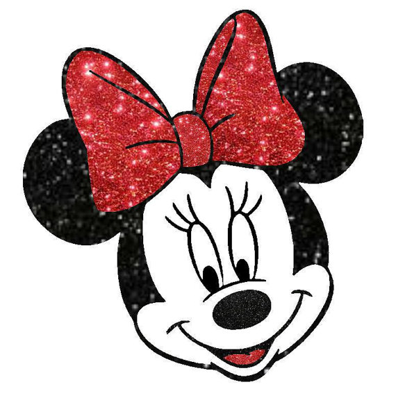 837 views Minnie Mouse Glitter Vinyl Heat Tranfer Iron-on by RedHatBoutique