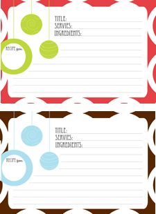 1000+ images about RECIPE BINDER IDEAS...