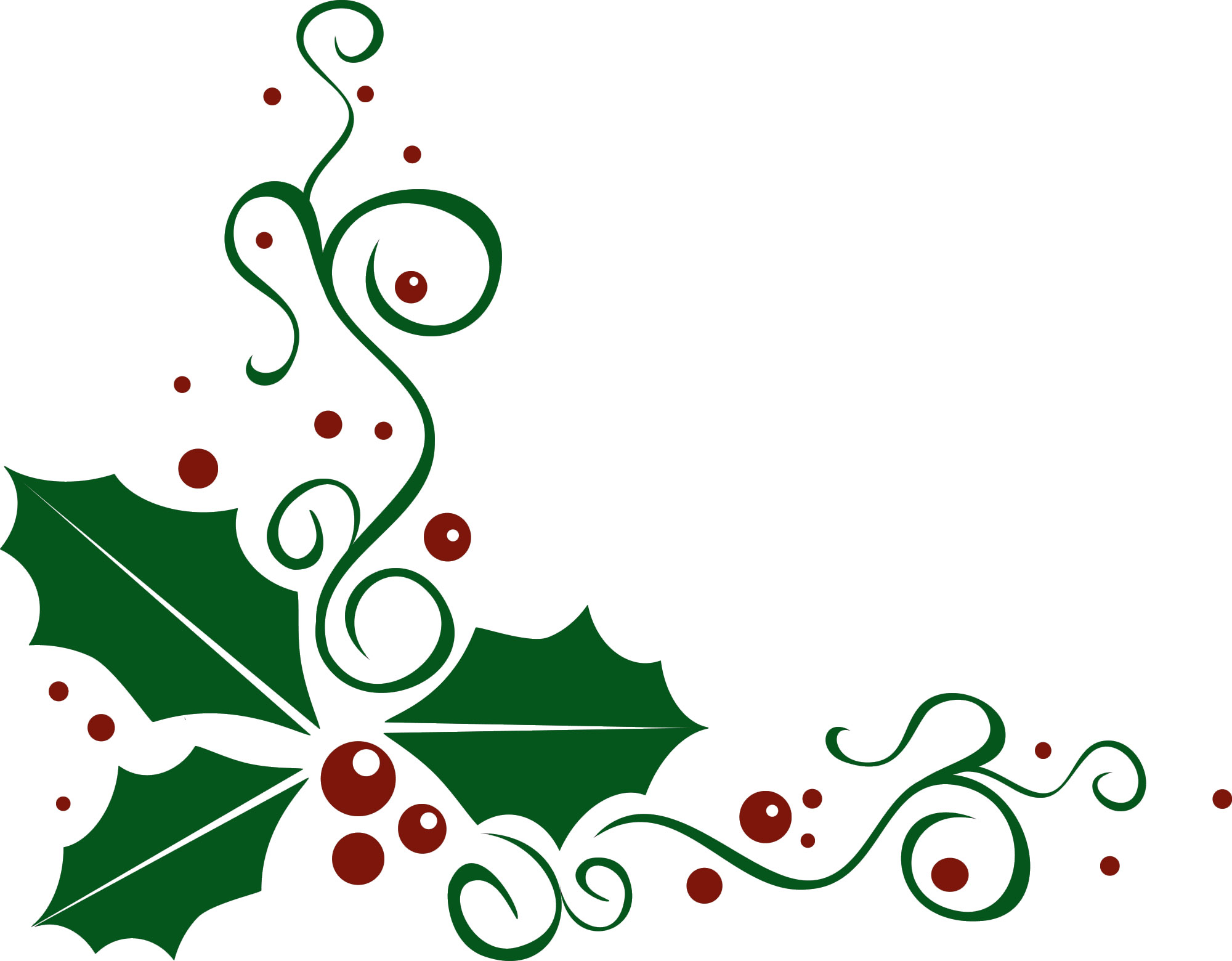 Free christmas corner clipart