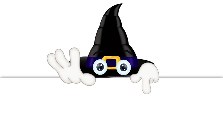 Magic Hat With Eyes Cartoon Illustration Funny Stock Footage Video ...