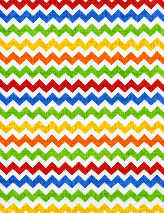 Ziggy Small Chevron Stripes Brite Primary by spiceberrycottage