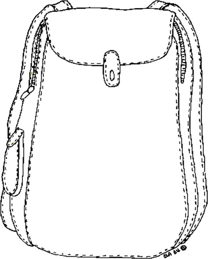 Backpack Coloring Page - Free Clipart Images