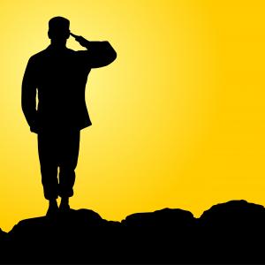 Exclusive American Soldiers Saluting American Flag Image | ClipArTidy