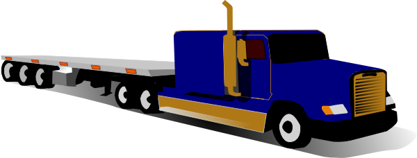 Top View Of 18 Wheeler Clipart