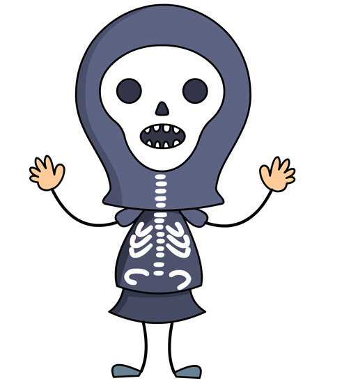 Halloween : girl-in-scary-skeleton-costumegirl-in-scary-skeleton ...