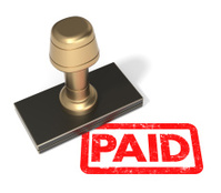 Paid Full Stamp IN Green stock photos - FreeImages.com