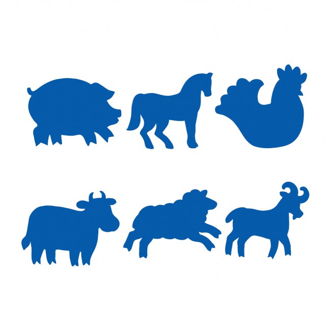 FARM ANIMAL STENCIL SET OF 6 | Eeny Meeny