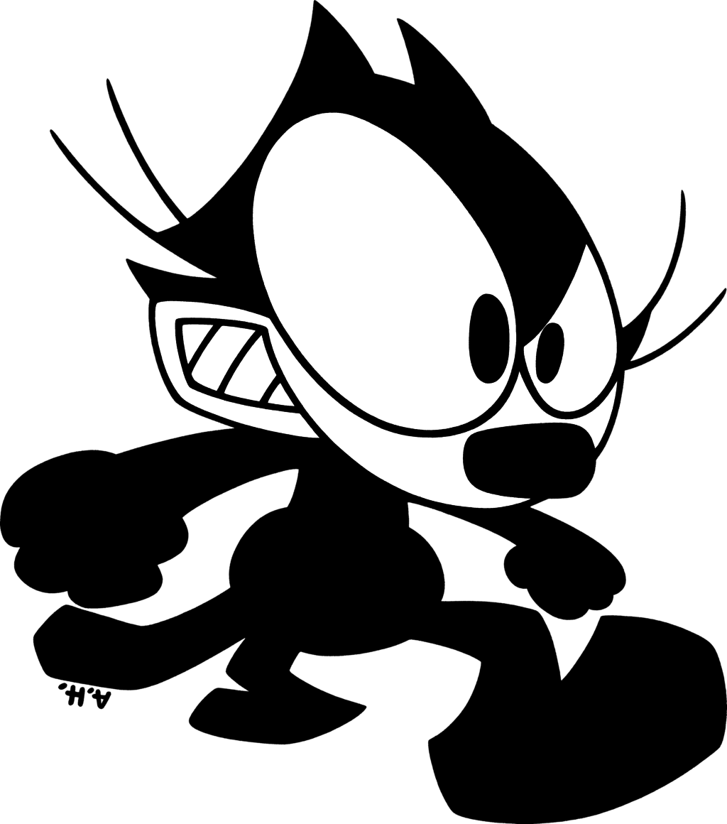 Felix The Cat Face - ClipArt Best