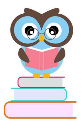 Cute owl teacher clipart
