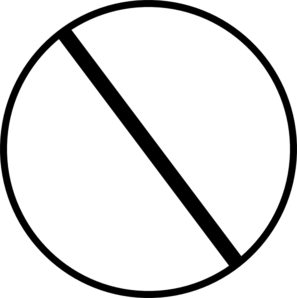 Clipart crossed out