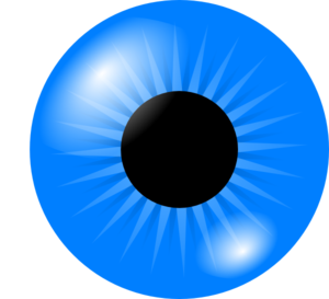 1 blue eye clipart