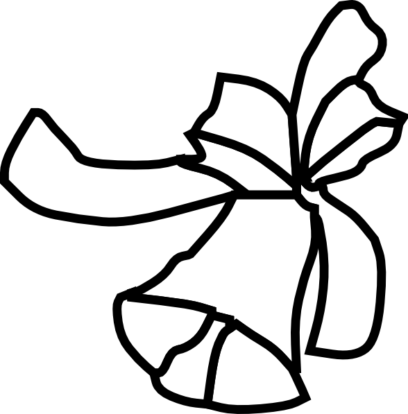 Jingle Bell Black And White Clipart