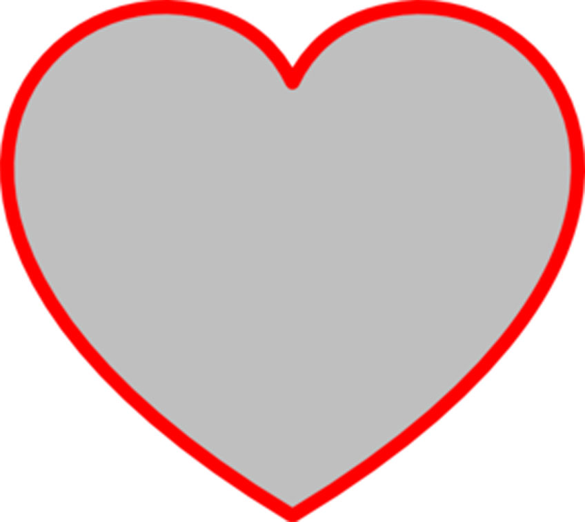 Best Photos of Heart Outline Template - Heart Shape Outline Clip ...