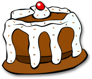 Chocolate Cake clip art - vector clip art online, royalty free ...