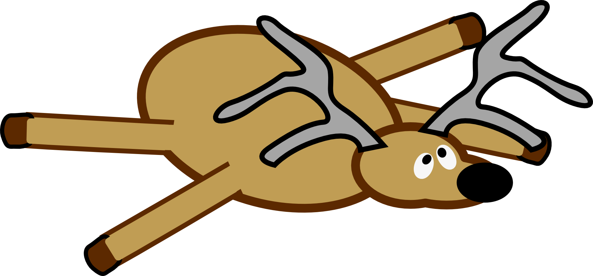 raindeer reindeer flat SVG