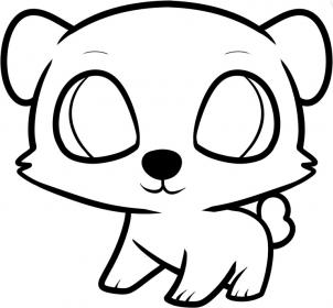 Animals - How to Draw a Polar Bear for Kids