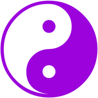 Purple Yin-Yang : jackthelads store