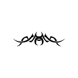 Biohazard Tribal Tattoo Stencil - 36 inch (at longest point) - 7.5 ...