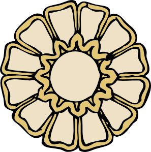 Rosette Ornament Clip Art - vector clip art online ...
