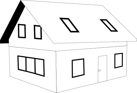 Little House Line Art – Free Clip Art | Hastos - House Design ...