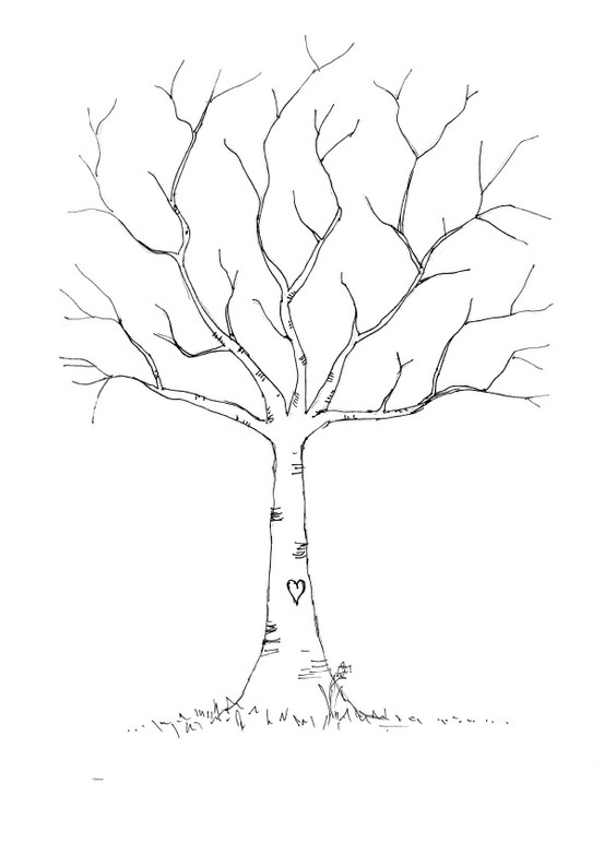 Fall tree template