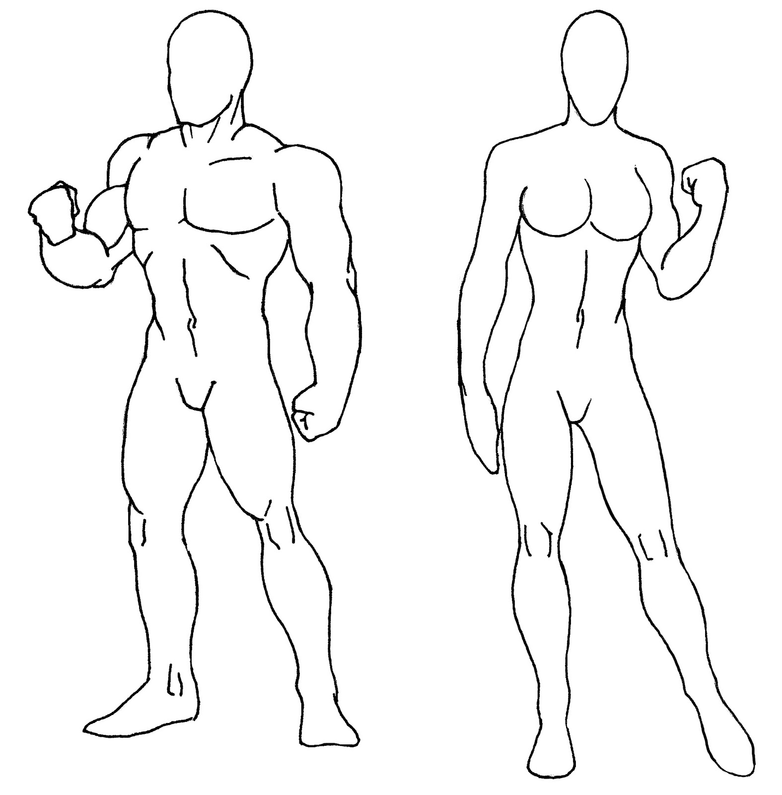 blank person template