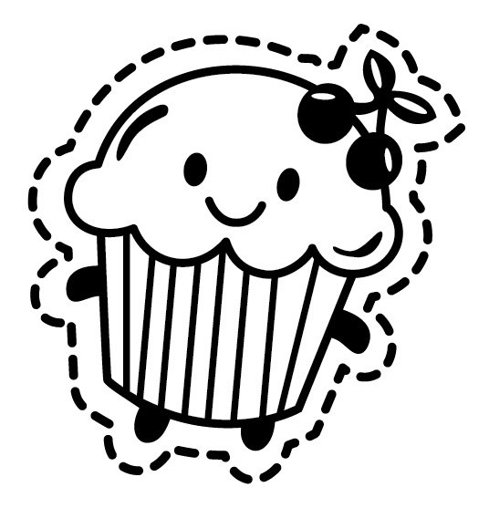 Cupcake Outline