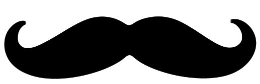 Amazon.com: Mustache Bumper Sticker Cut Out Car Decal 6" X 2 ...