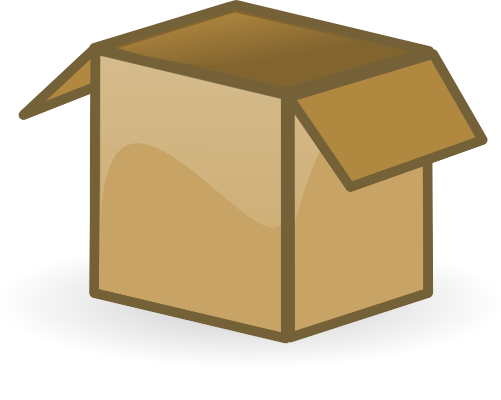 Cardboard Box Clipart - Tumundografico