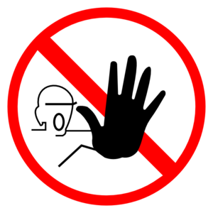 Hand Stop Sign Clipart