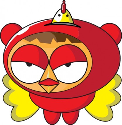 Superhero Chicken clip art Vector clip art - Free vector for free ...