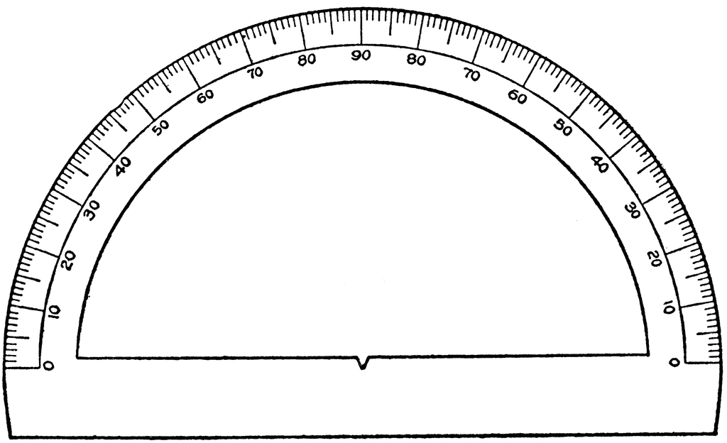 Semicircular Protractor | ClipArt ETC