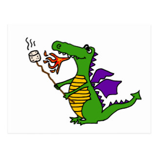 Funny Dragon Postcards | Zazzle