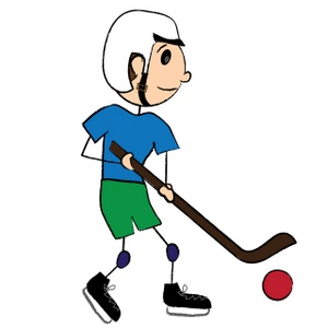 Ice hockey clip art player 1 - Clipartix