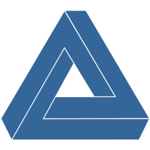 Blue Triangle 2 clip art - vector clip art online, royalty f ...