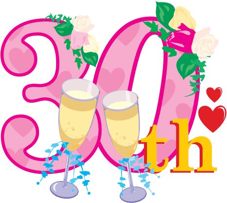 30th anniversary clipart