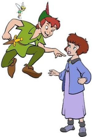 Peter pan, Tinkerbell and Peter o'toole