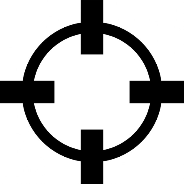 Crosshair variant outline Icons | Free Download