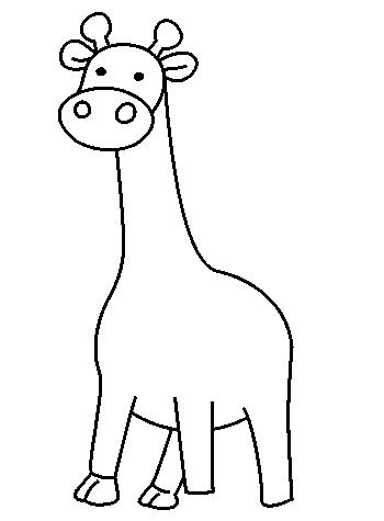 How to Draw a Giraffe for Kids, Learn Step by Step Giraffe Drawing