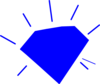 Sign Blue Diamond Cartoon - vector clip art online, royalty free ...