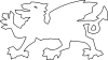 Cymru Flag (wales) clip art - vector clip art online, royalty free ...