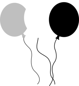 Balloon Trio clip art - vector clip art online, royalty free ...