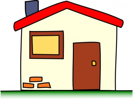 My House clip art Vector clip art - Free vector for free download