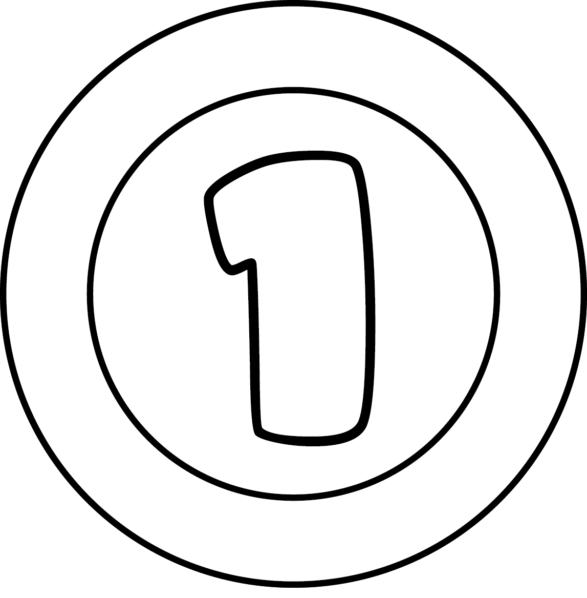 1' Digital Stamp