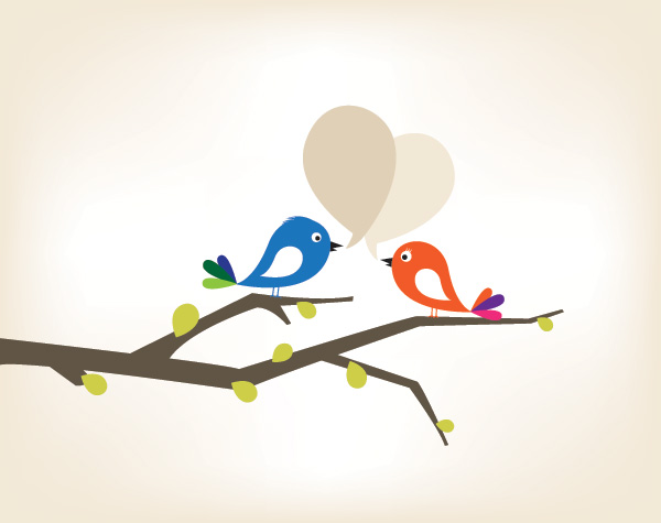 Love Tweet 2 Vector Graphic - DryIcons