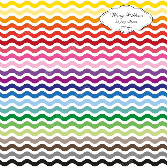 wavy ribbon