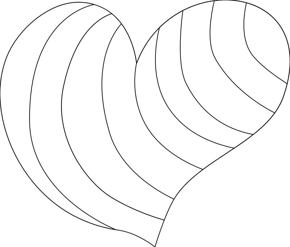 Hippie Heart Coloring Book Colouring Sheet Page Black White Line ...
