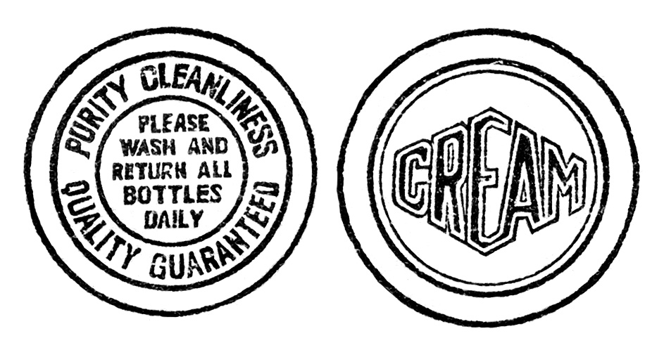Free Vintage Image Milk Bottle Caps Catalogue Listing and Clip Art ...