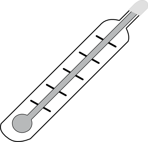Thermometer Hot Outline Clipart Royalty Free Public ...
